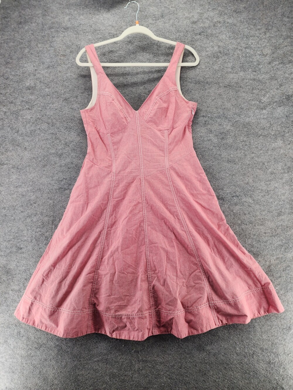Maeve Dress Womens 10 Sleeveless V Neck Pink